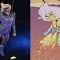 "Simpsonid" ennustasid taas tulevikku! Lady Gaga Super Bowli šõu joonistati multikategijate poolt ette juba 2012. aastal