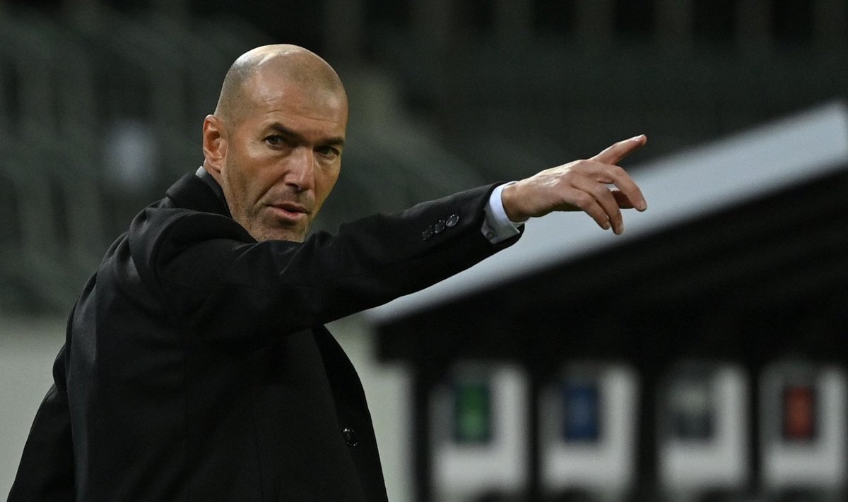Madridi Reali peatreener Zinedine Zidane.