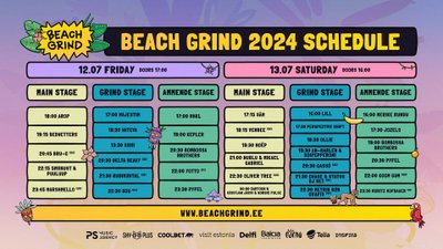 Beach Grind 2024 ajakava 