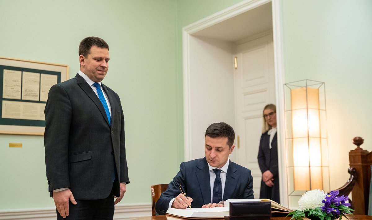Volodõmõr Zelenskõi kohtus Jüri Ratasega