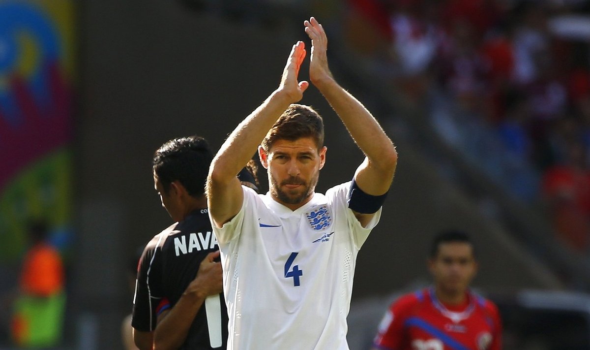 Steven Gerrard pärast viimast mängu Inglismaa koondises