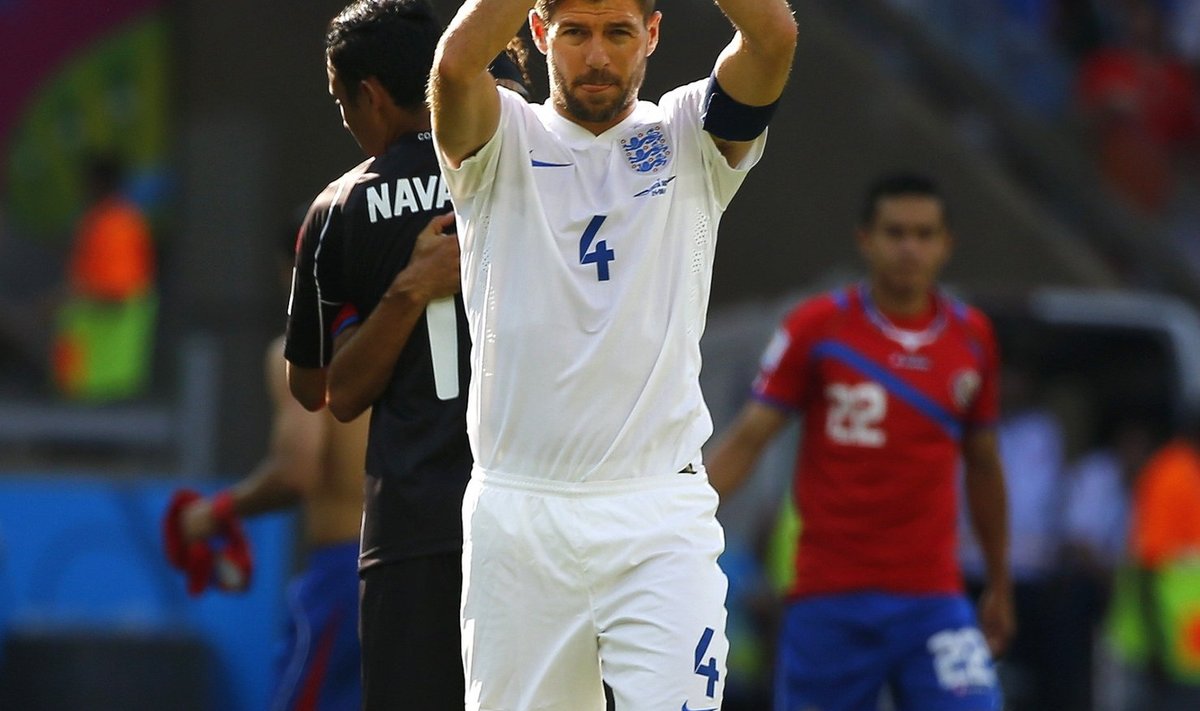 Steven Gerrard pärast viimast mängu Inglismaa koondises