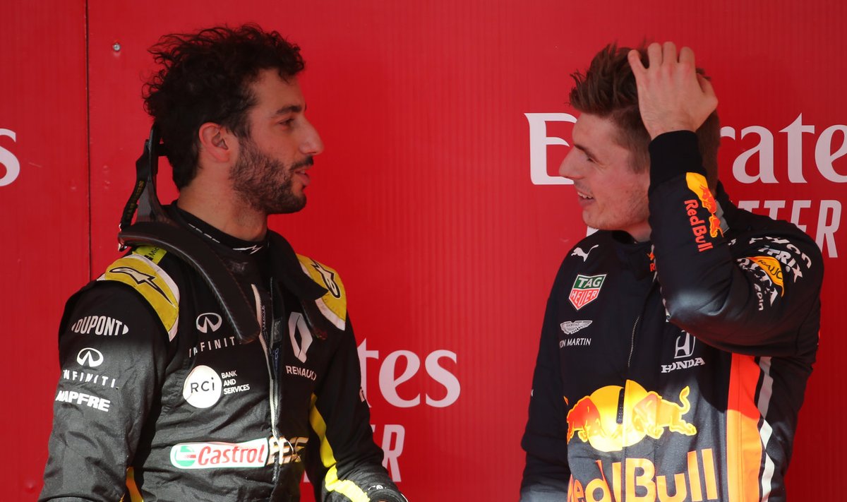 Daniel Ricciardo ja endine tiimikaaslane Max Verstappen