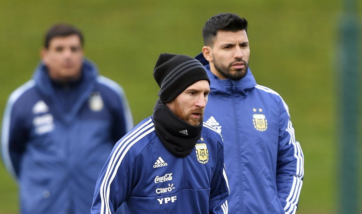 Lionel Messi Argentina koondisega Manchesteris.