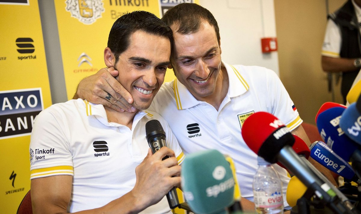 Ivan Basso (paremal) koos Contadoriga