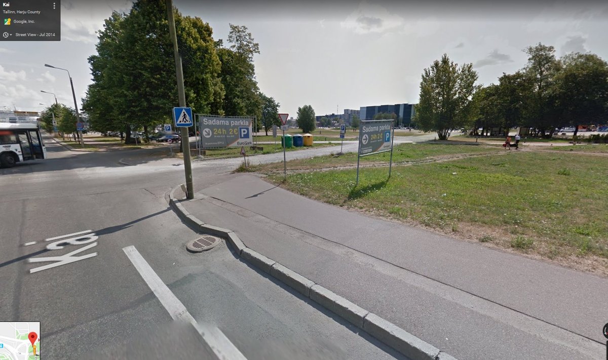 Tallinn, Kai 1 juures (Google Street View ekraanitõmmis)