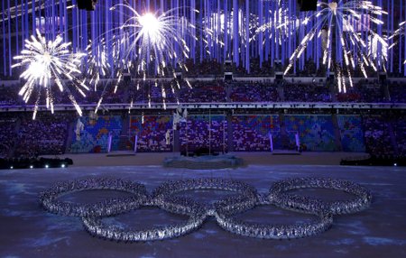 Olümpiarõngad lõputseremoonial