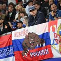 FOTOD JA VIDEO | Serbia fännid lehvitasid EM-il Venemaa lippu nii staadioni kõrval kui ka tribüünil