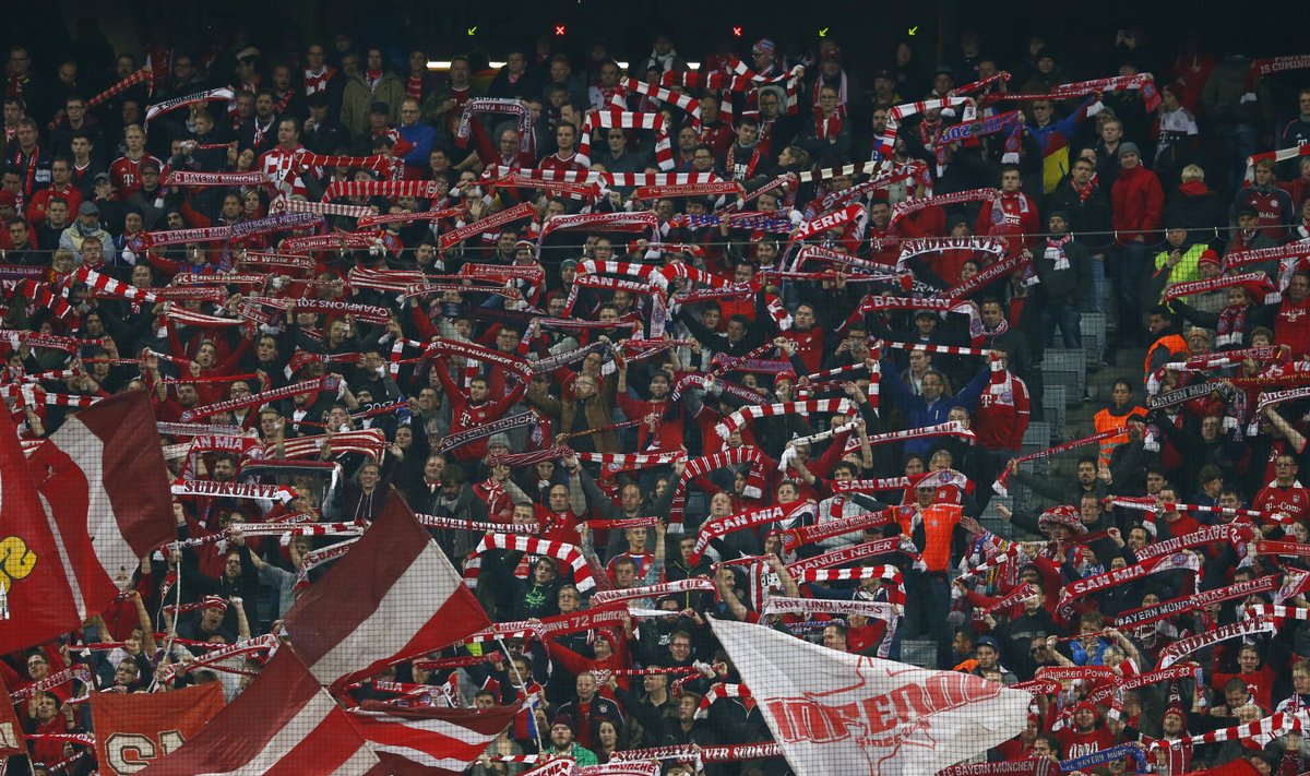 Müncheni Bayerni fännid kodustaadionil