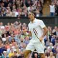 Federer alistas Djokovici ja purustas Wimbledoni finaalide rekordi