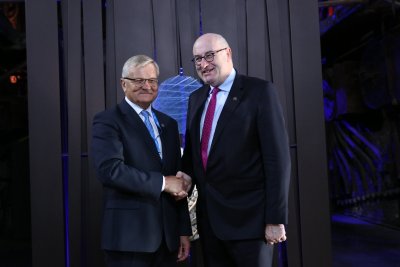 Maaeluminister Tarmo Tamm ja Euroopa Komisjoni põllumajandusvolinik Phil Hogan.