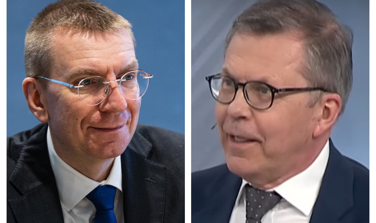 Edgars Rinkēvičs (vasakul) ja Uldis Pīlēns püüavad mõlemad hääli nii võimuliidust kui ka opositsioonist.