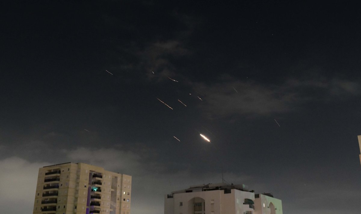 Raketid Tel Avivist nähtuna