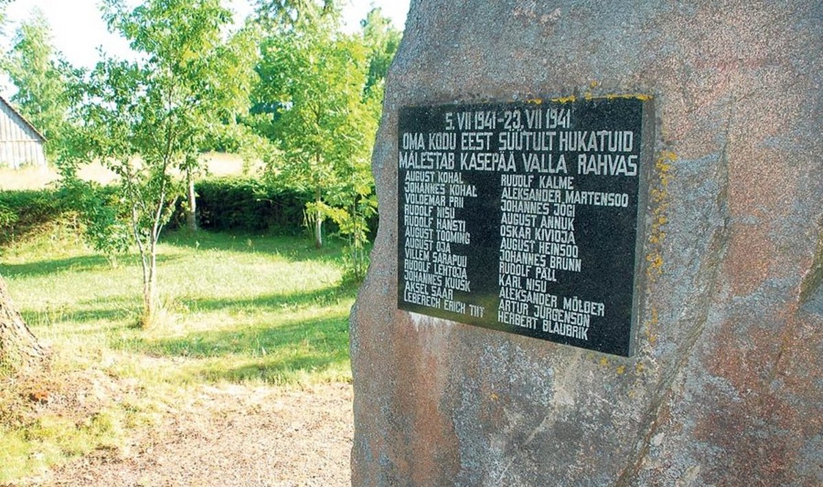 2006. aastal õnnestus Ülo ja Jüri Kraftil panna Kasepää vallamaja ees olevale kivile mälestustahvel  24 punaterrori ohvrile. Uut tahvlit veel 11 punaarmee poolt hukatu nimega aga vallavalitsus enam Kraftidel kivile paigaldada ei lasknud.