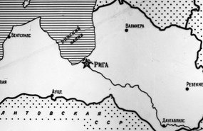 Карта латвийской сср 1944 года