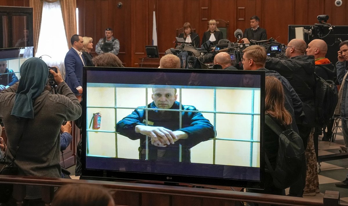 Алексей Навальный на судебном слушании