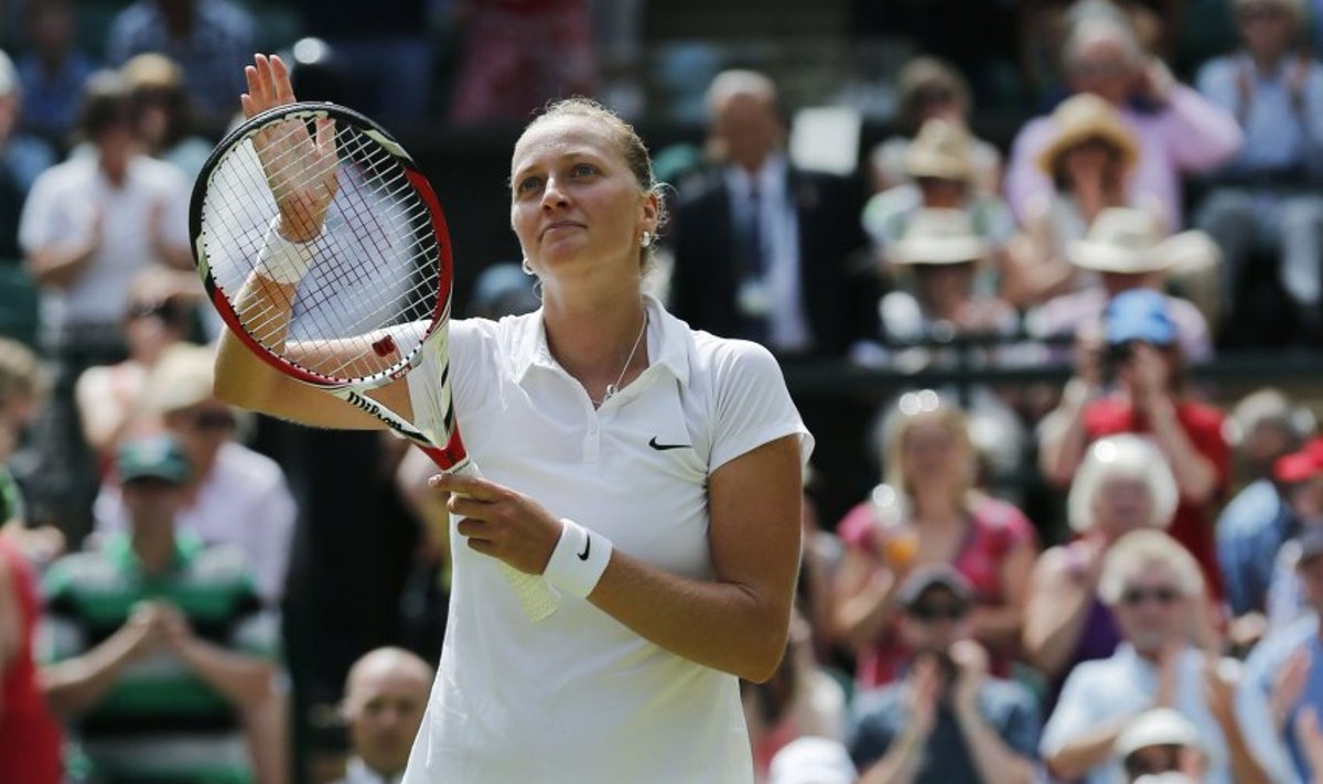 Petra Kvitova pääses teist korda Wimbledoni finaali. 