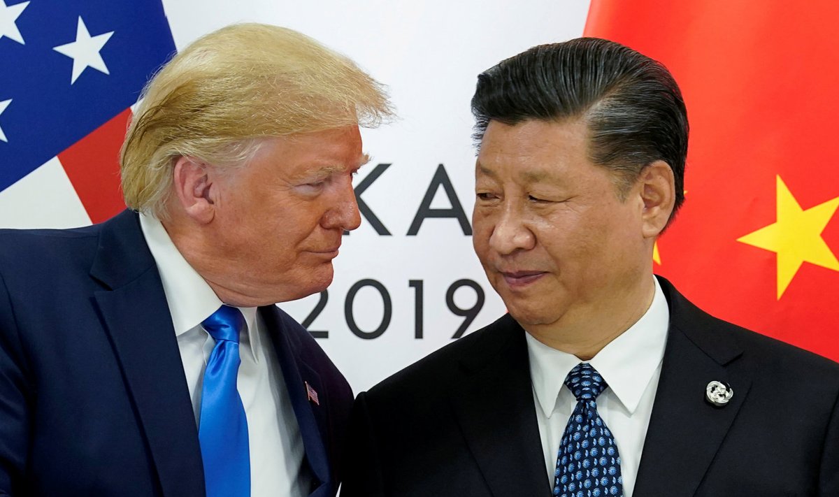 Presidendid Donald Trump ja Xi Jinping eelmisel aastal G20 tippkohtumisel.