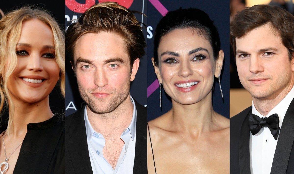 Jennifer Lawrence, Robert Pattinson, Mila Kunis ja Ashton Kutcher