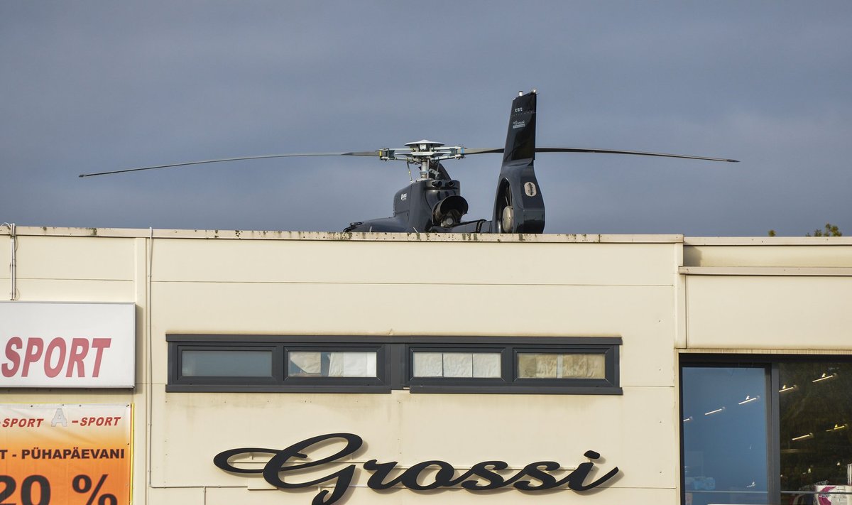 Oleg Grossi helikopter Mulgi Marketi katusel