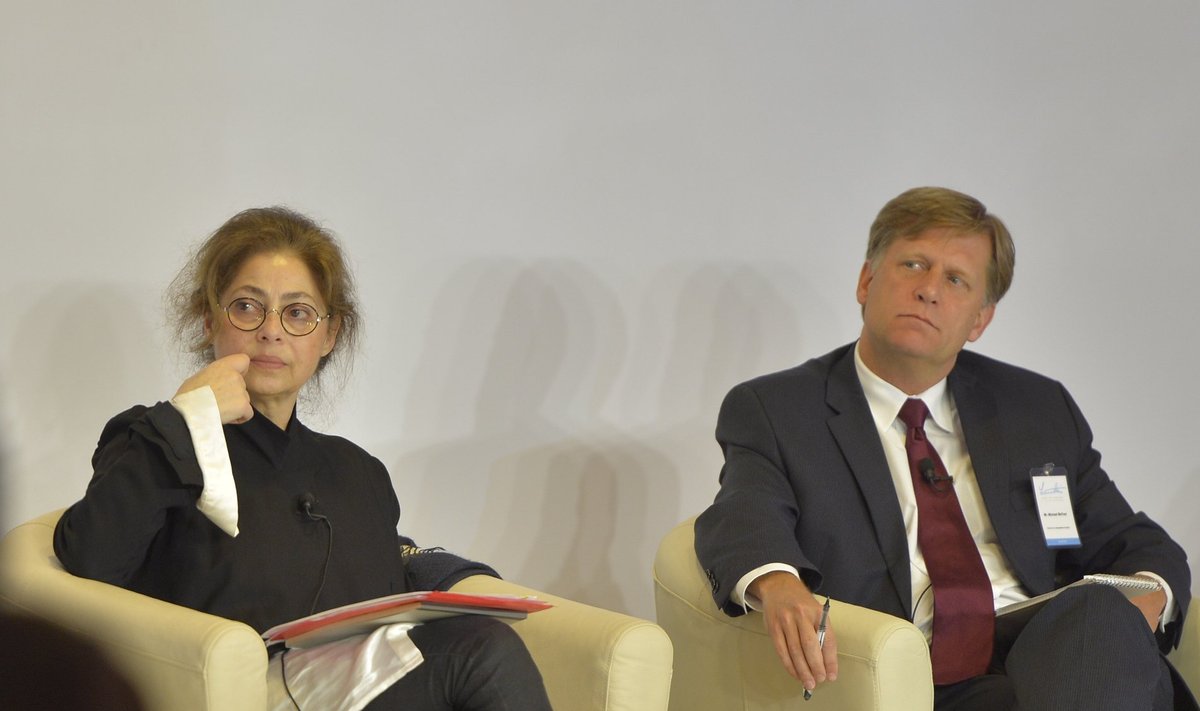 Natalia Gevorkyan ja Michael McFaul Lennart Meri konverentsil