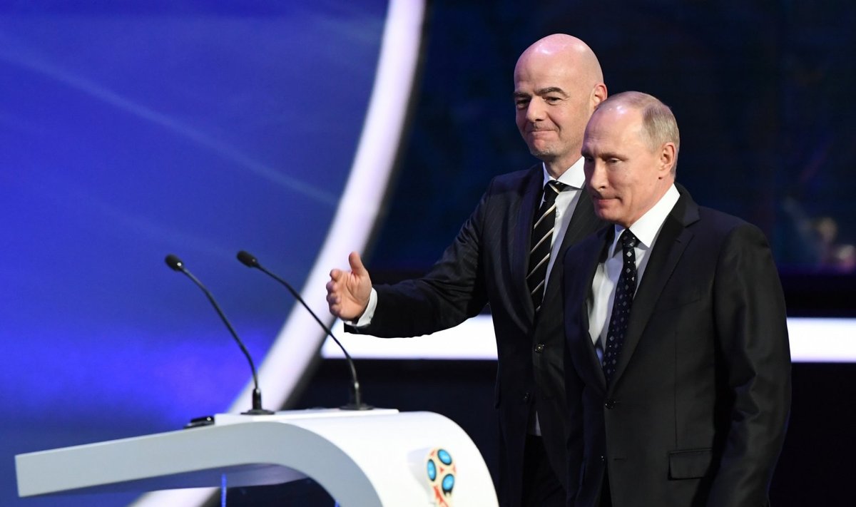 Gianni Infantino ja Vladimir Putin