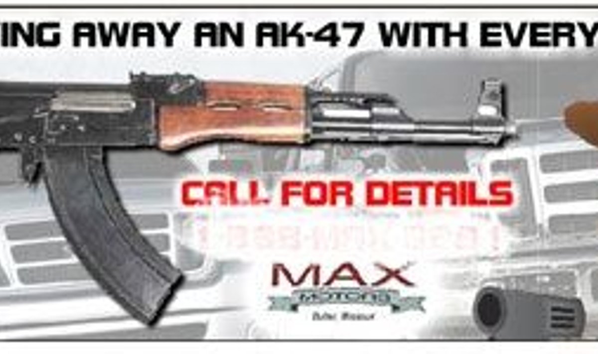 Max Motors jagab klientidele AK-47 automaate