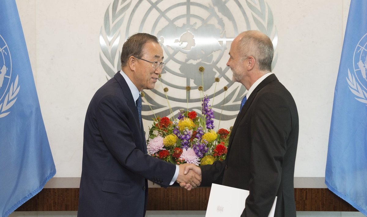 Ban Ki-moon ja Sven Jürgenson