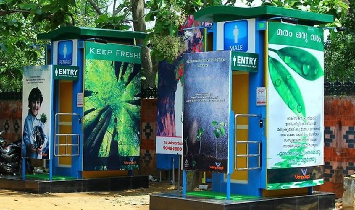 Soome firma toodetud e-tualetid Indias