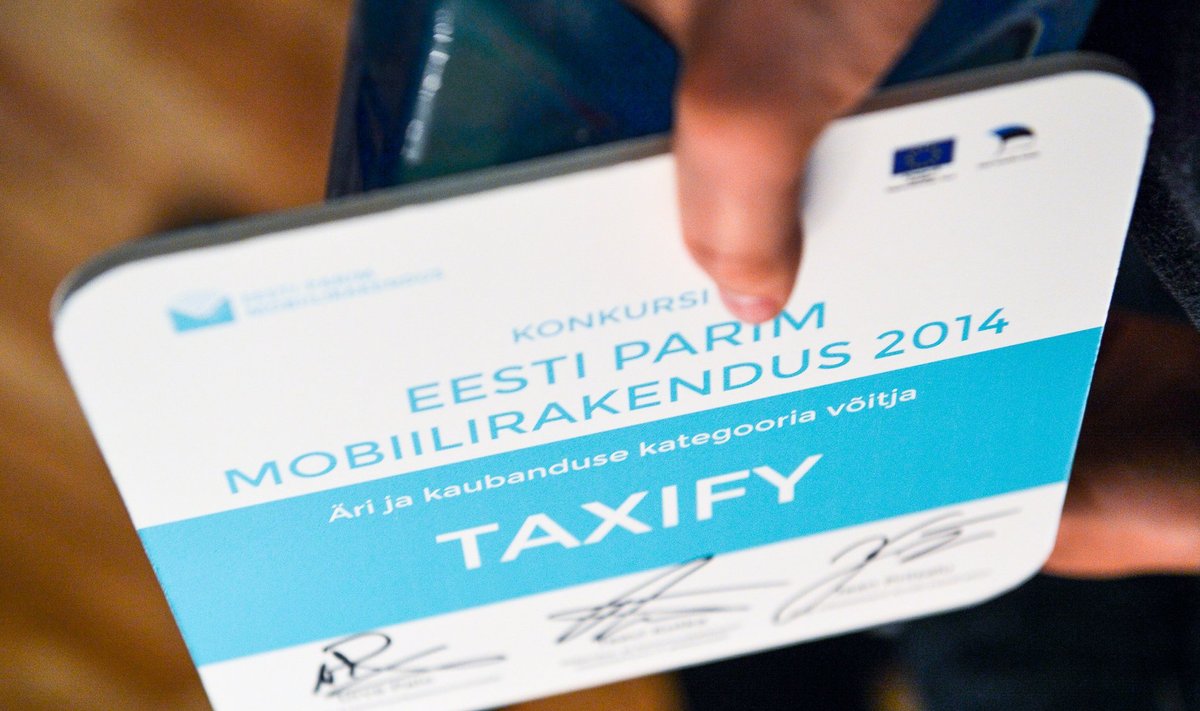 Eesti parima mobiiliäpp 2014 on Taxify