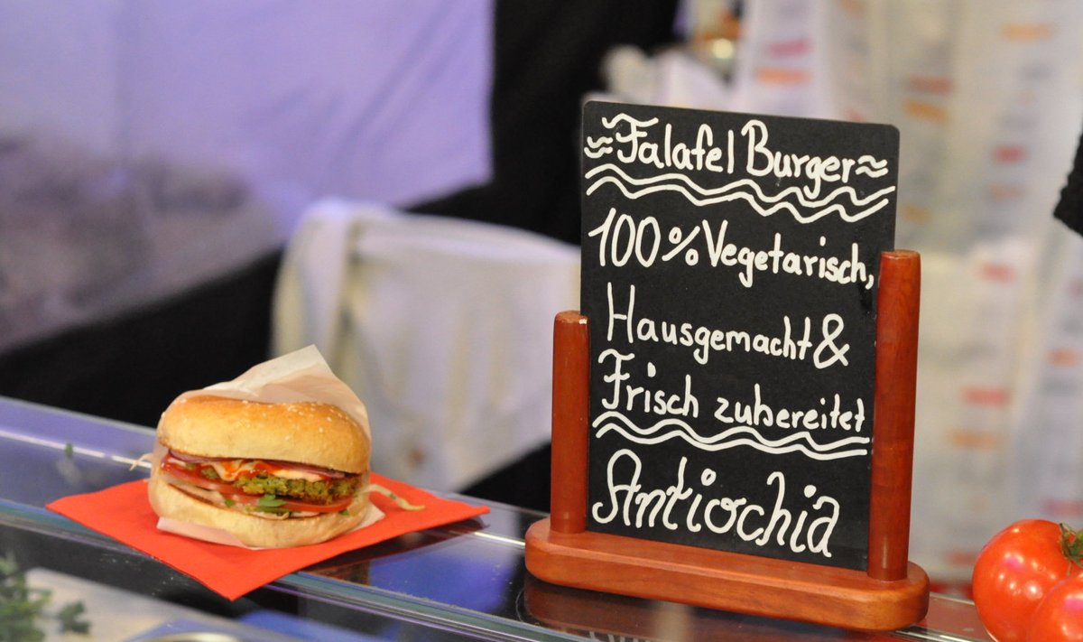 100% Vegetarisch - falafeliburger Saksamaal.