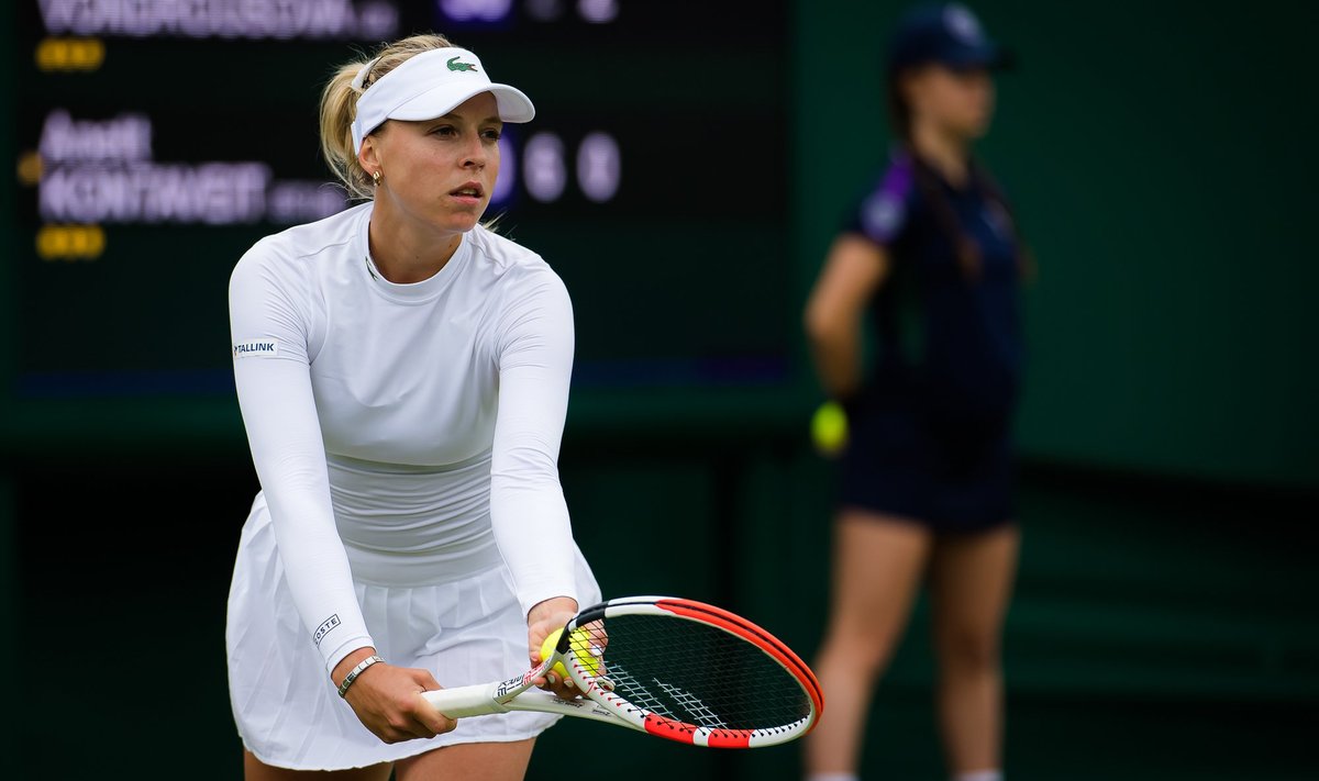 Anett Kontaveit 2021. aastal Wimbledon Grand Slam Tournament'il Londonis.