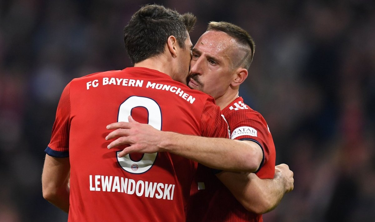 Robert Lewandowski ja Franck Ribery 