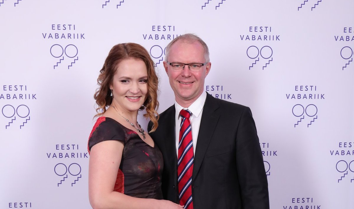 Riigikogu liige Hannes Hanso ja proua Riina Hanso