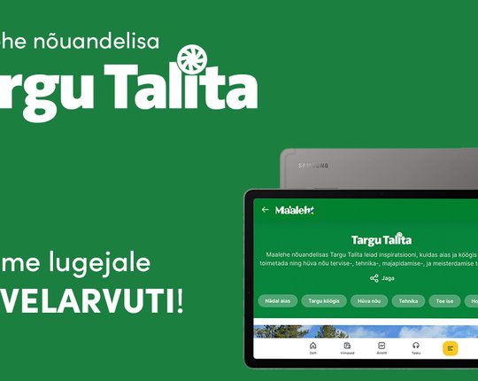 SUUR KINGILOOS | Targu Talita loosib lugejate seas välja Samsungi tahvelarvuti!