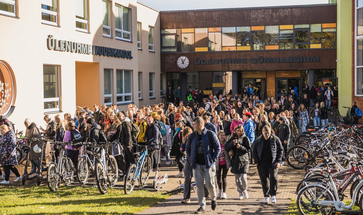 Ülenurme Gümnaasiumi evakuatsioon 13.10.23