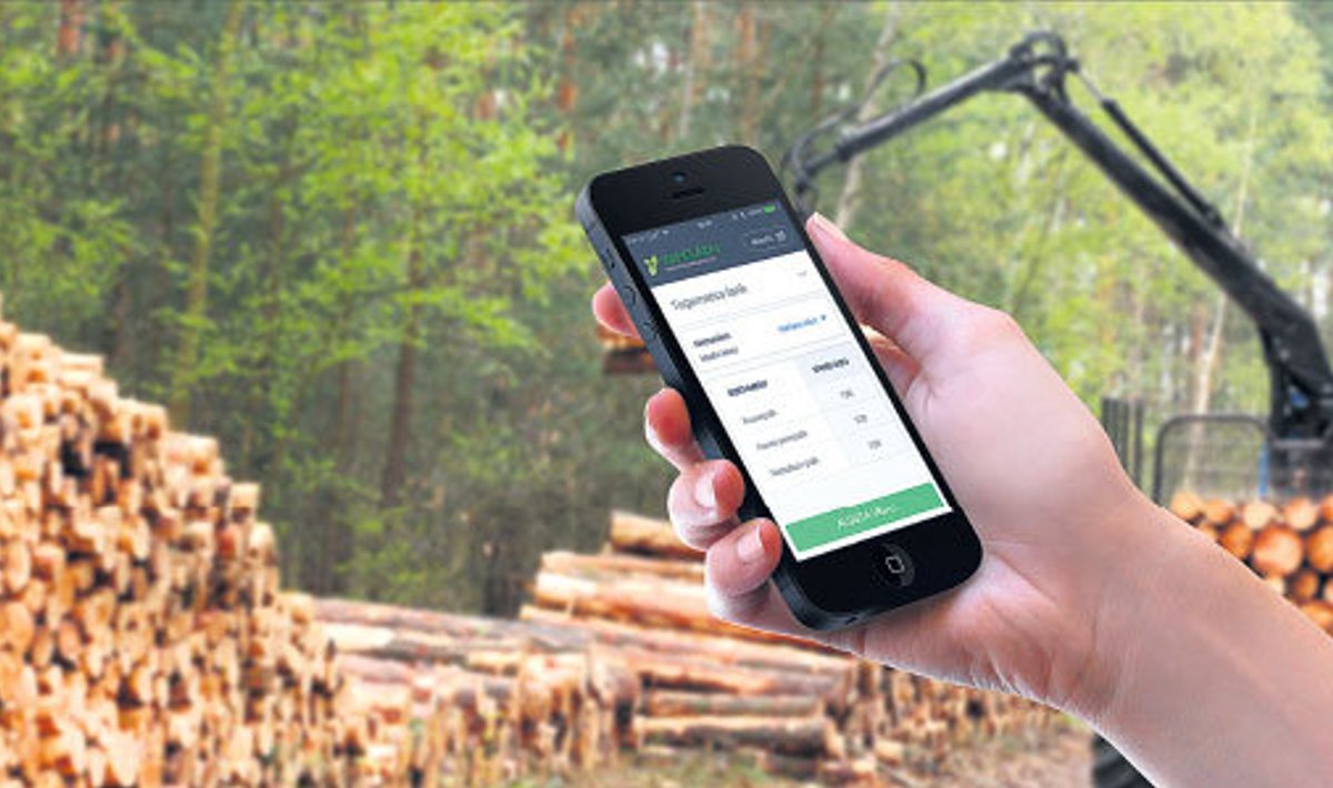 Nutitelefon rakendusega Vaheladu võimaldab reaalajas saada hea ülevaate metsas tehtavatest töödest.
