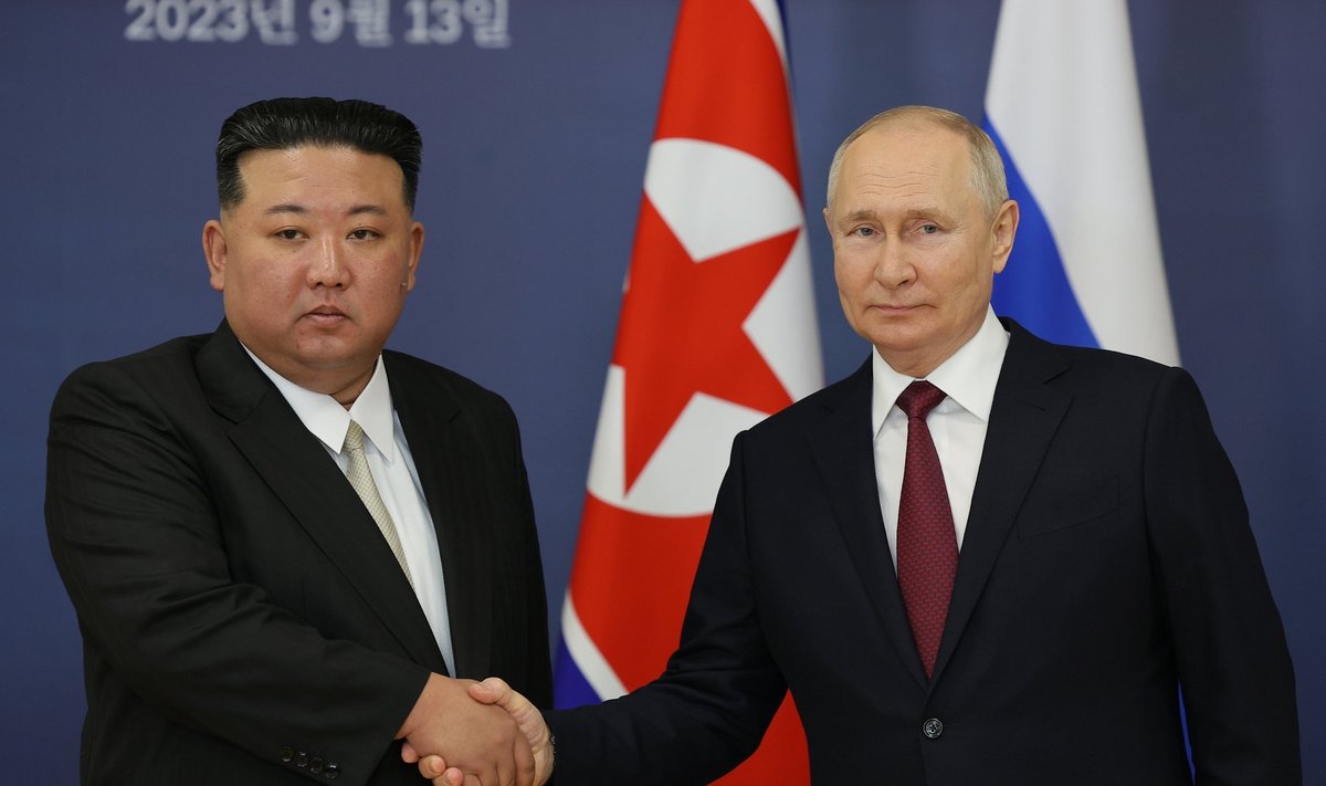 SÕPRUS: Põhja-Korea diktaator Kim Jong-un ja Vladimir Putin.