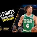 VIDEO | Celticsi uustulnuk pani eelhooaja mängus püsti ulmelise viskekontserdi: ühe veerandajaga 26 punkti!