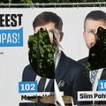 ФОТО | Вандалы порезали предвыборные плакаты двух кандидатов от EKRE