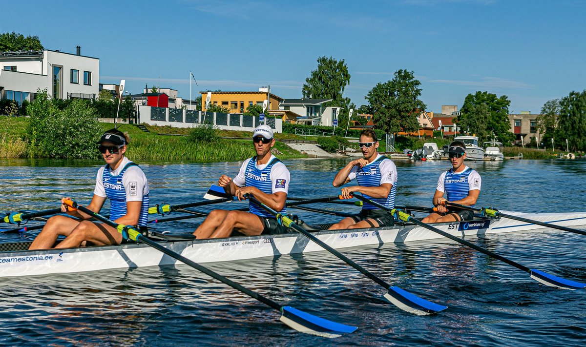 Johann Poolak (vasakult), Tõnu Endrekson, Allar Raja ja Mikhail Kushteyn.