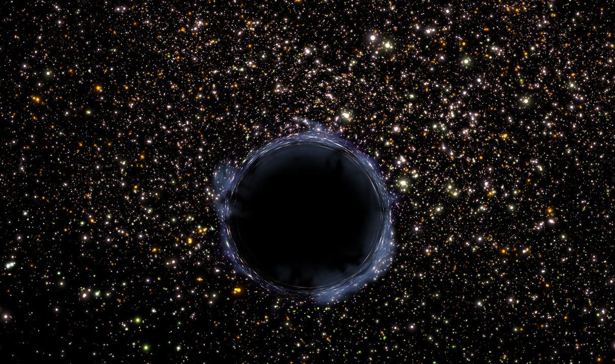 NASA väljastatud kunstiline visand mustast august (Wikimedia Commons / NASA)