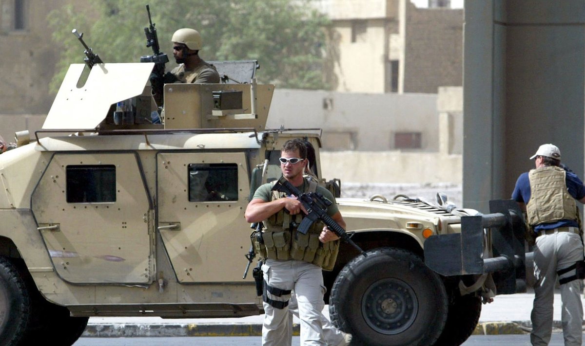 Охранники Blackwater на задании в Ираке. 5 июля 2005 года.