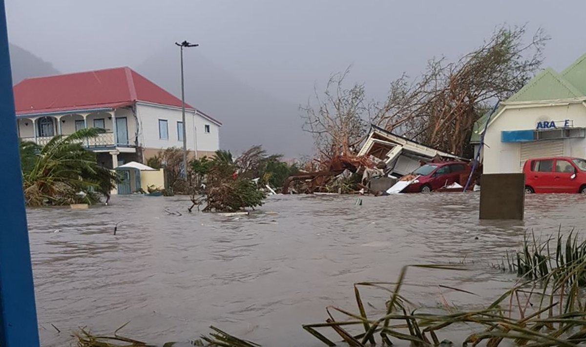 Orkaan Irma kahjustused Barbuda saarel