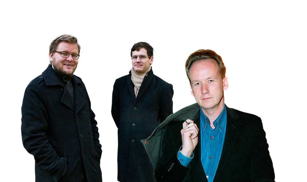Vasakult: Jan Kaus, Peeter Helme, Tiit Aleksejev