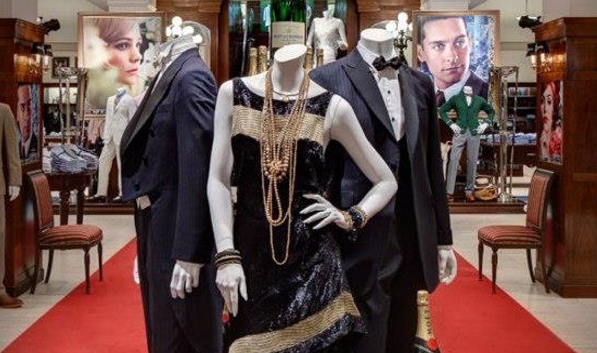 Näitus kostüümidest, mille Brooks Brothers lõi filmi "Suur Gatsby" jaoks.
