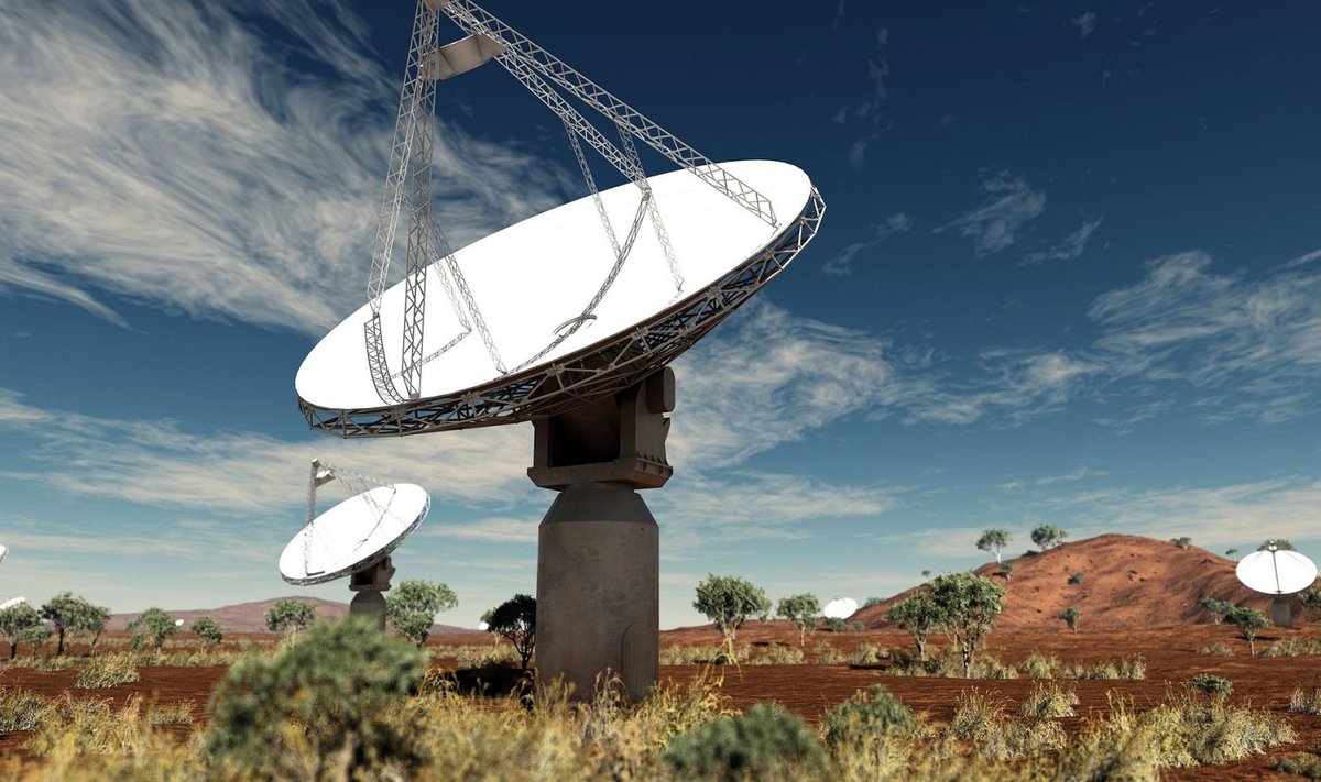 Raadio-observatoorium ASKAP (Foto: Wikipedia / Swinburne Astronomy Productions, CSIRO)
