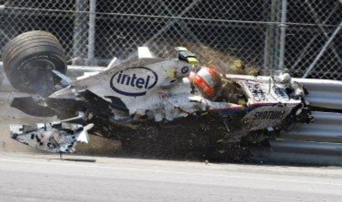 Robert Kubica avarii Kanada GP-l 2007.