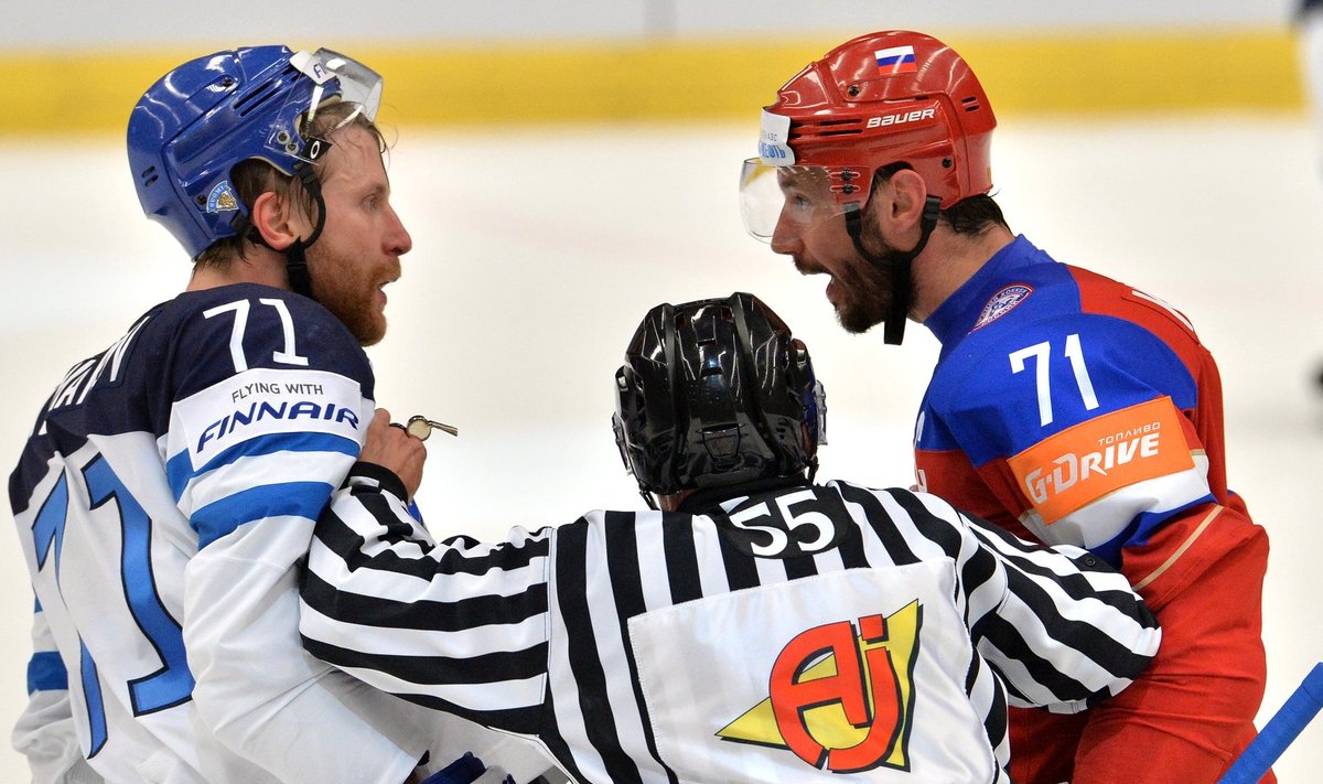 2015 IIHF Ice Hockey World Championship. Finland vs Russia