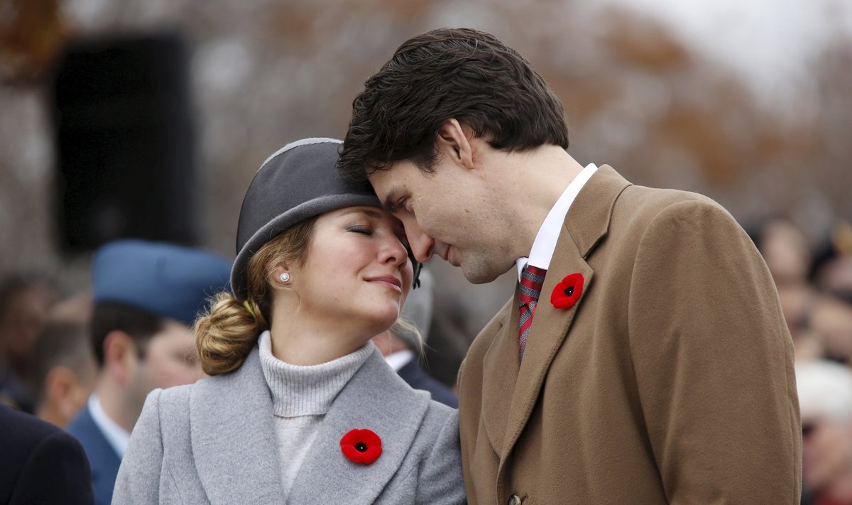 Justin Trudeau koos abikaasa Sofiega